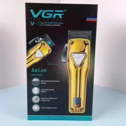 TAGLIACAPELLI IN METALLO SENZA FILI PROFESSIONALE RICARICABILE USB DISPLAY V-136