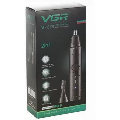 TAGLIACAPELLI 2IN1 RASOIO NASO SOPRACCIGLIA PROFESSIONALE USB RICARICABILE IPX5 V-613