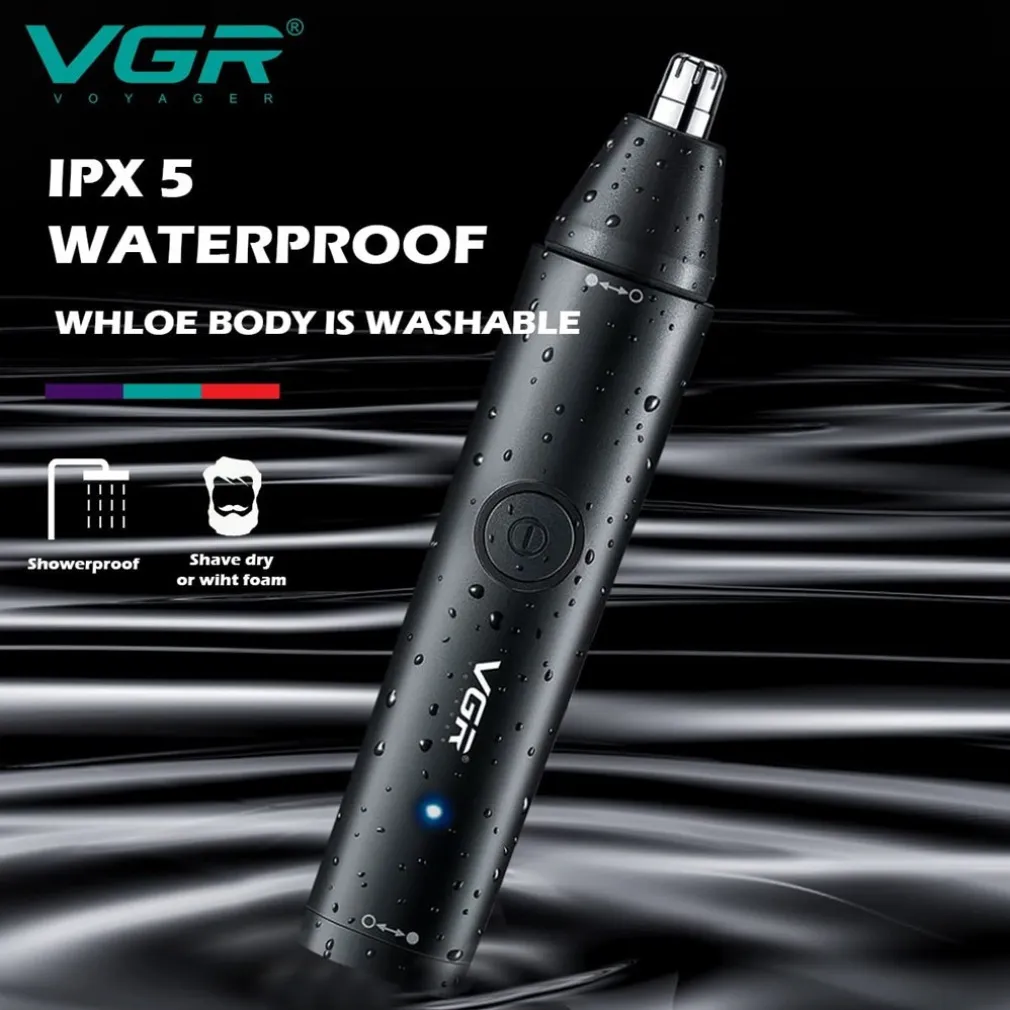 TAGLIACAPELLI 2IN1 RASOIO NASO SOPRACCIGLIA PROFESSIONALE USB RICARICABILE IPX5 V-613