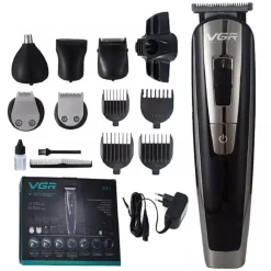 TAGLIACAPELLI MULTIFUNZIONE 6 IN 1 RASOIO RICARICABILE ELETTRICO CORDLESS V-025