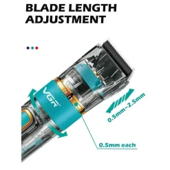 TAGLIACAPELLI PROFESSIONALE ROTELLA ZOOM IPX7 IMPERMEABILE 3 VELOCITÀ VGR V-695