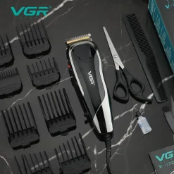 TAGLIACAPELLI PROFESSIONALE VGR V-127 LAMA IN ACCIAIO 8 PETTINI GUIDA CON FILO