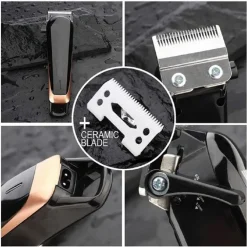 TAGLIACAPELLI PROFESSIONALE CLIPPER TRIMMER SILENZIOSO CON BATTERIA LED Q-LF530