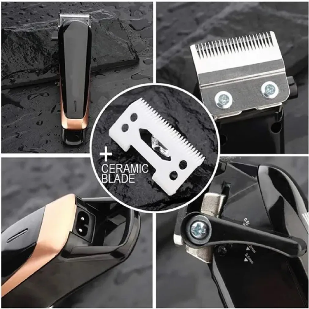TAGLIACAPELLI PROFESSIONALE CLIPPER TRIMMER SILENZIOSO CON BATTERIA LED Q-LF530