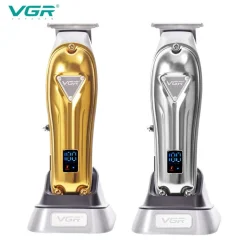 TAGLIACAPELLI PROFESSIONALE RICARICABILE USB TRIMMER UOMO LCD CORDLESS V-908 BASE