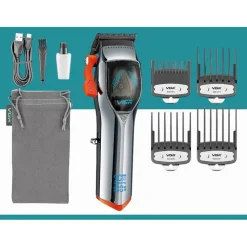 TAGLIACAPELLI PROFESSIONALE A BATTERIA SENZA FILI CON MOTORE MAGNETICO VGR V-647