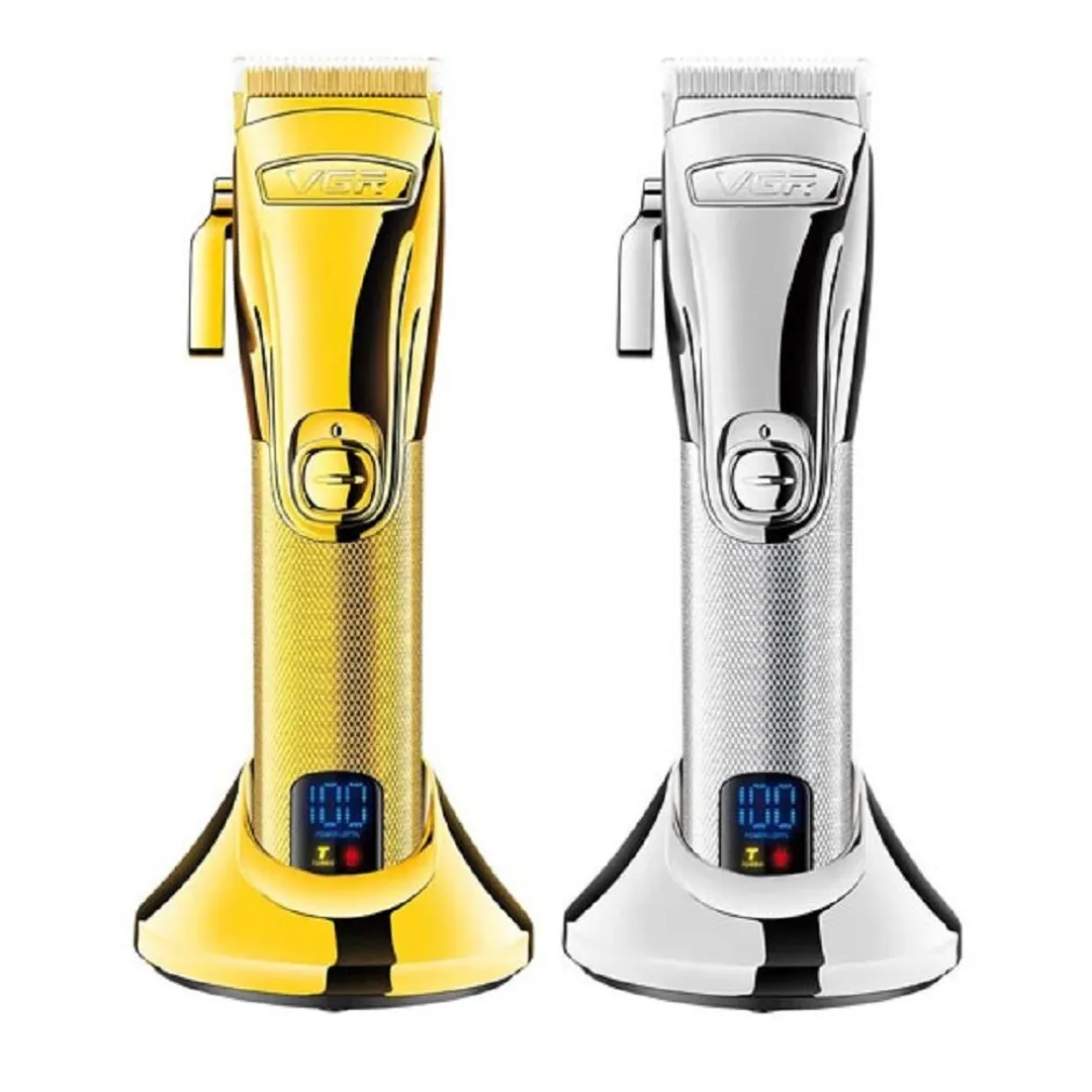 TAGLIACAPELLI PROFESSIONALE RICARICABILE USB BASE RICARICA DISPLAY DIGITALE V662