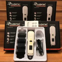 TAGLIACAPELLI PROFESSIONALE RICARICABILE GM-6136 DISPLAY LCD TRIMMER 4 PETTINI