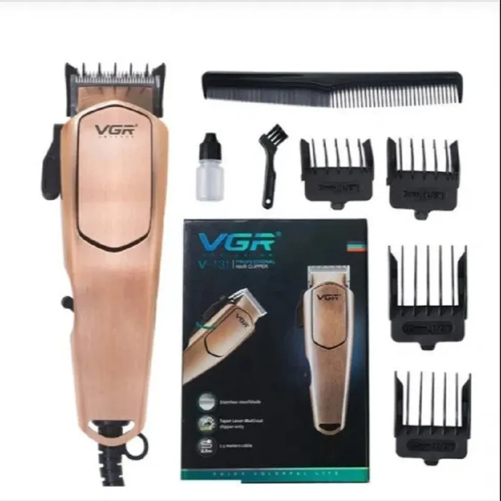 TAGLIACAPELLI PROFESSIONALE CON FILO TRIMMER PER UOMO ELETTRICO CLIPPERS V-131