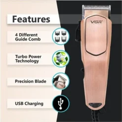 TAGLIACAPELLI PROFESSIONALE CON FILO TRIMMER PER UOMO ELETTRICO CLIPPERS V-131