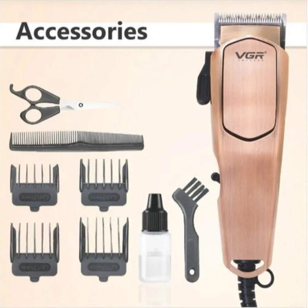 TAGLIACAPELLI PROFESSIONALE CON FILO TRIMMER PER UOMO ELETTRICO CLIPPERS V-131