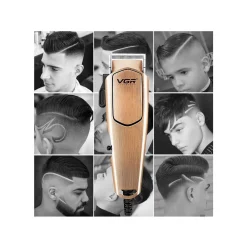 TAGLIACAPELLI PROFESSIONALE CON FILO TRIMMER PER UOMO ELETTRICO CLIPPERS V-131