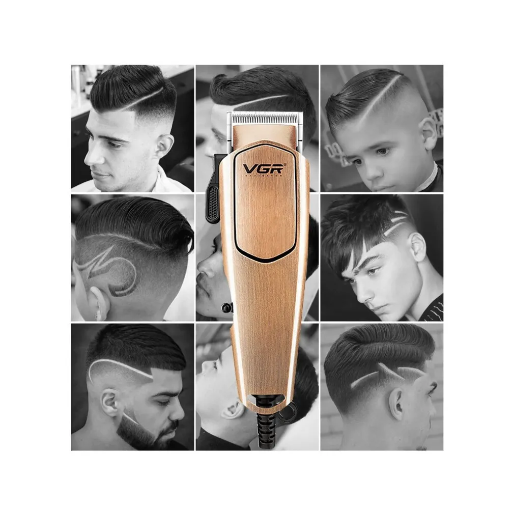 TAGLIACAPELLI PROFESSIONALE CON FILO TRIMMER PER UOMO ELETTRICO CLIPPERS V-131