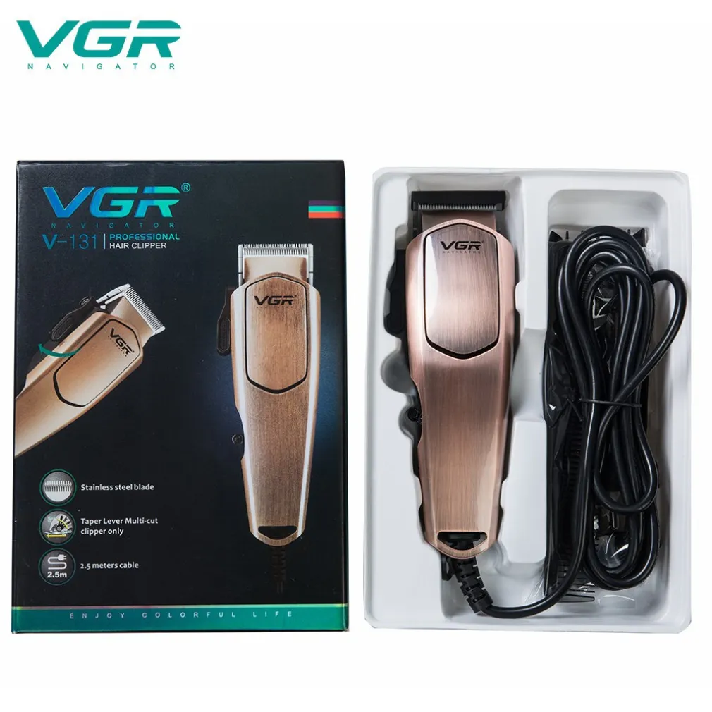 TAGLIACAPELLI PROFESSIONALE CON FILO TRIMMER PER UOMO ELETTRICO CLIPPERS V-131