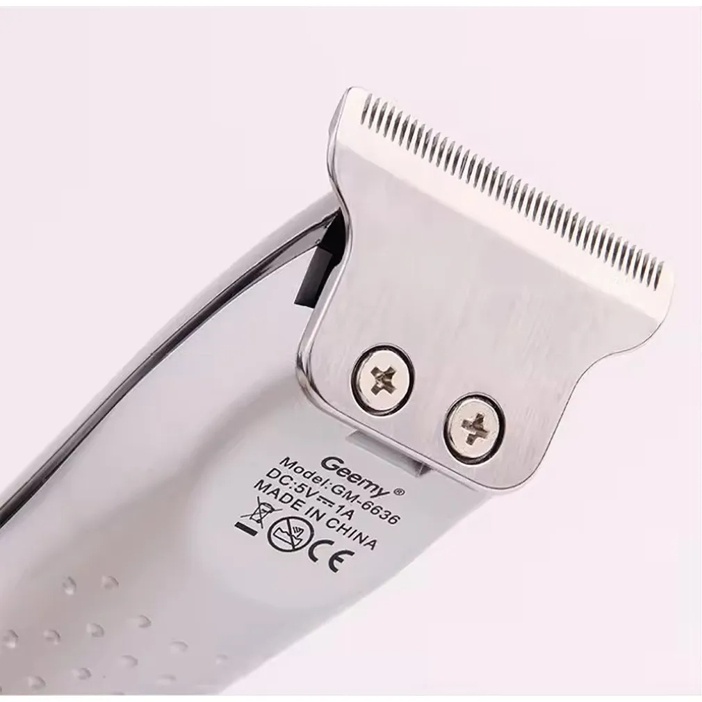 TAGLIACAPELLI PROFESSIONALE A BATTERIA RICARICABILE USB RASOIO SENZA FILI GM-6636