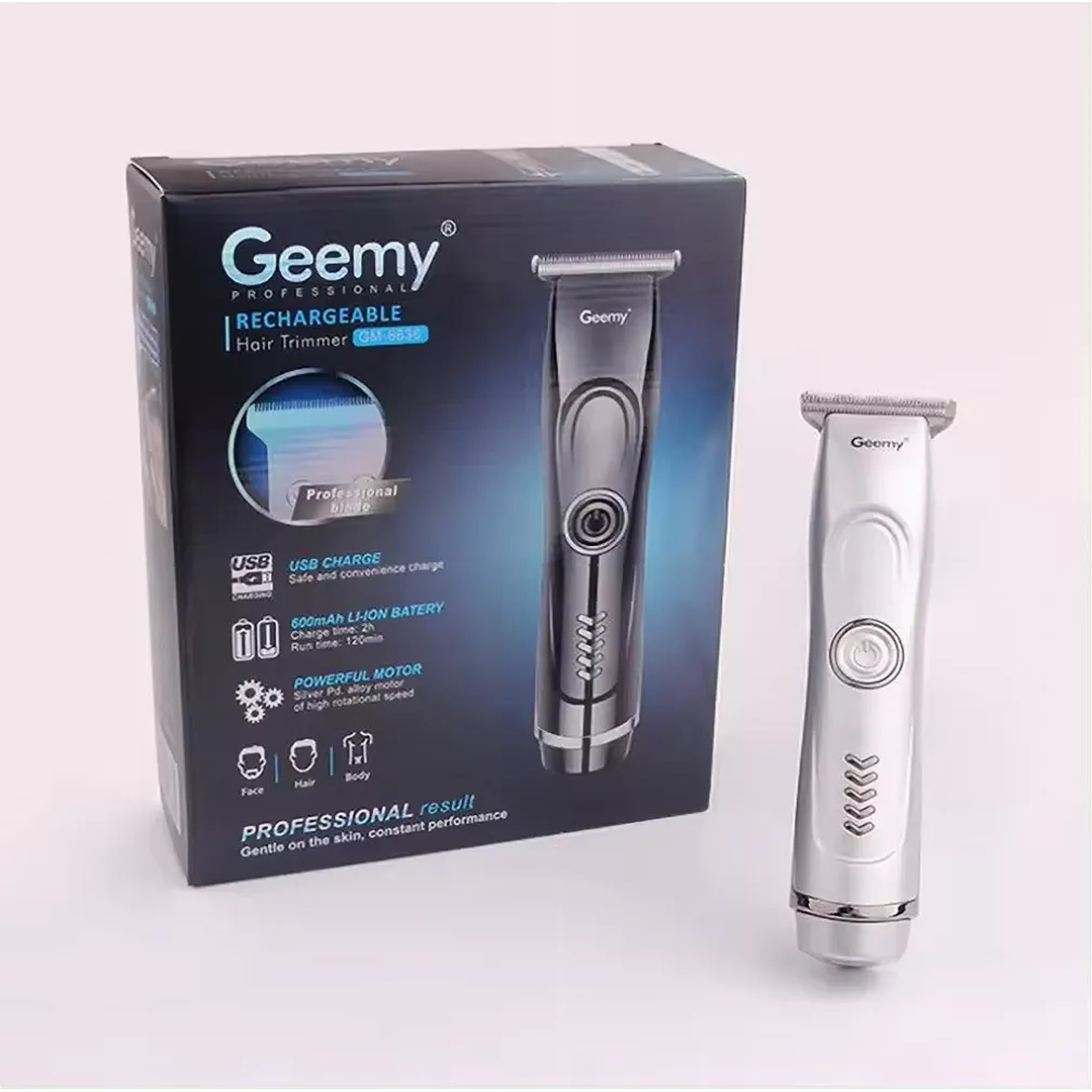 TAGLIACAPELLI PROFESSIONALE A BATTERIA RICARICABILE USB RASOIO SENZA FILI GM-6636