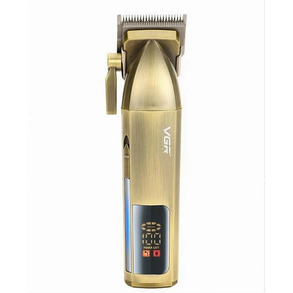 TAGLIACAPELLI PROFESSIONALE SENZA FILI DISPLAY LED A BATTERIA RICARICABILE V-688