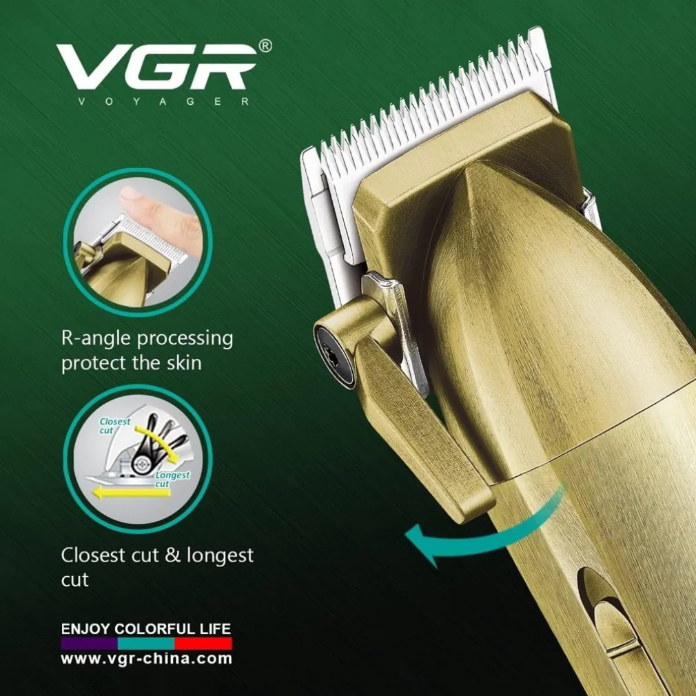 TAGLIACAPELLI PROFESSIONALE SENZA FILI DISPLAY LED A BATTERIA RICARICABILE V-688