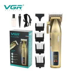 TAGLIACAPELLI PROFESSIONALE SENZA FILI DISPLAY LED A BATTERIA RICARICABILE V-688