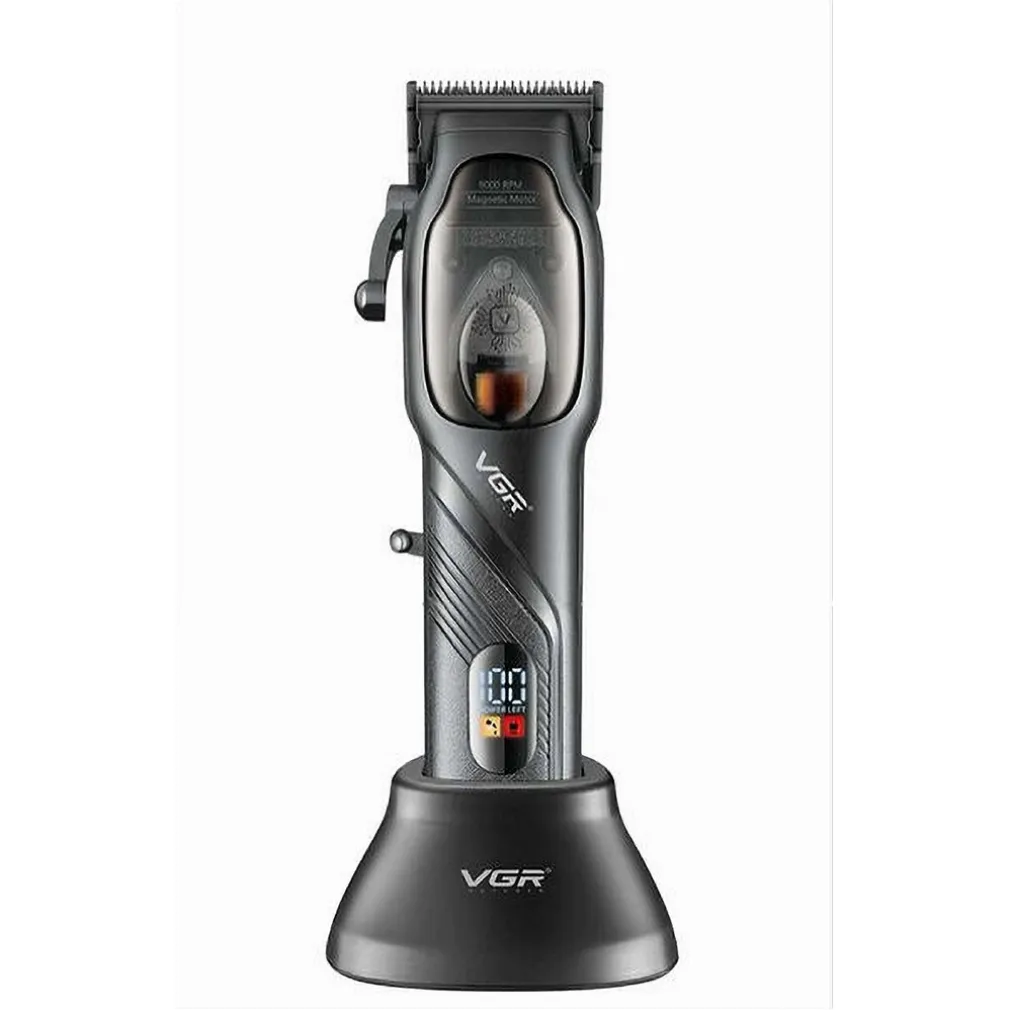 TAGLIACAPELLI PROFESSIONALE DA UOMO RICARICABILE USB INDICATORE LED RASOIO V-269