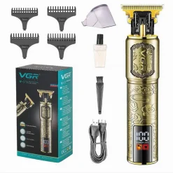 TAGLIACAPELLI PROFESSIONALE RICARICABILE SENZA FILI REGOLABARBA USB RASOIO V-073