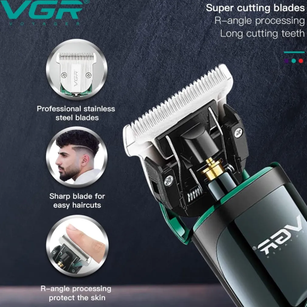 TAGLIACAPELLI PROFESSIONALE BARBA TRIMMER RICARICA RAPIDA CON PETTINI GUIDA V671
