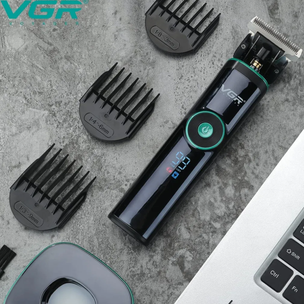 TAGLIACAPELLI PROFESSIONALE BARBA TRIMMER RICARICA RAPIDA CON PETTINI GUIDA V671