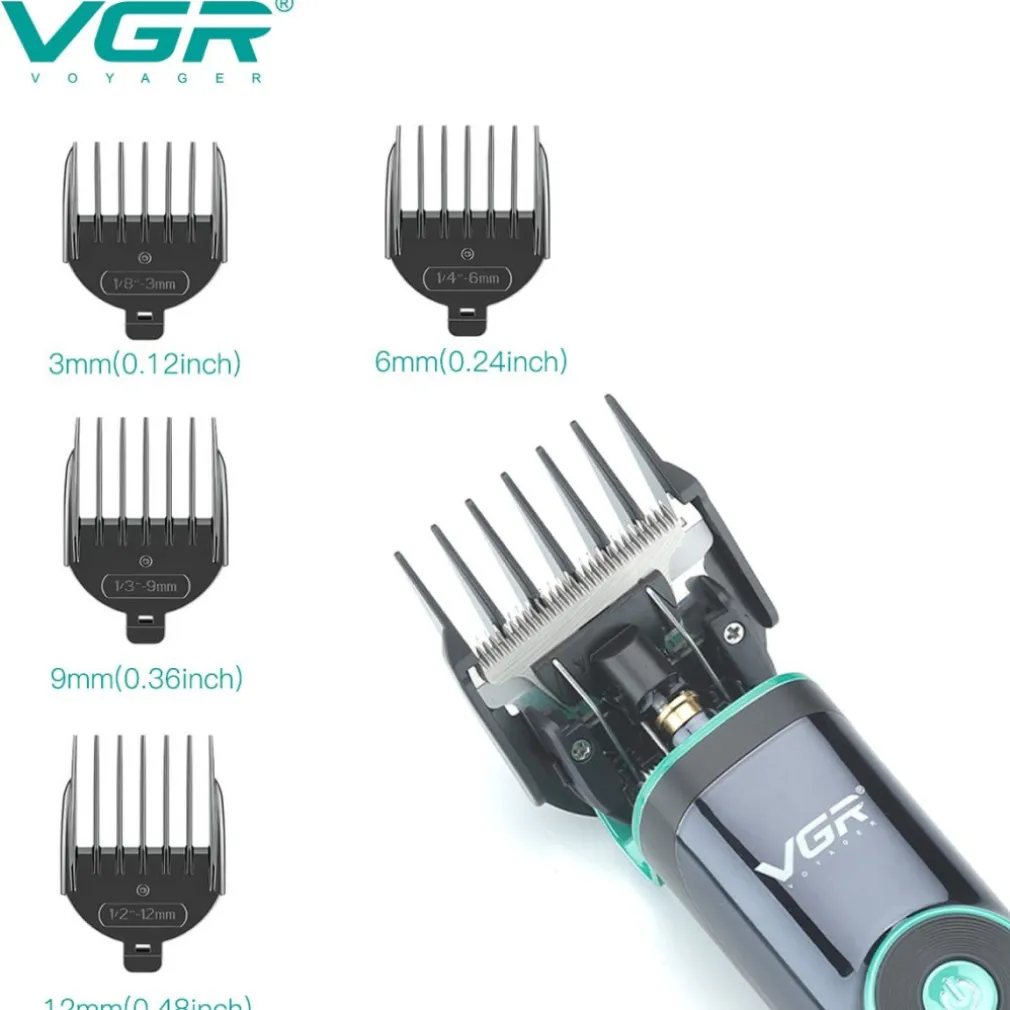 TAGLIACAPELLI PROFESSIONALE BARBA TRIMMER RICARICA RAPIDA CON PETTINI GUIDA V671