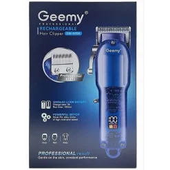 TAGLIACAPELLI PROFESSIONALE SENZA FILI DISPLAY LED CAPELLI BARBA A BATTERIA GM-6696