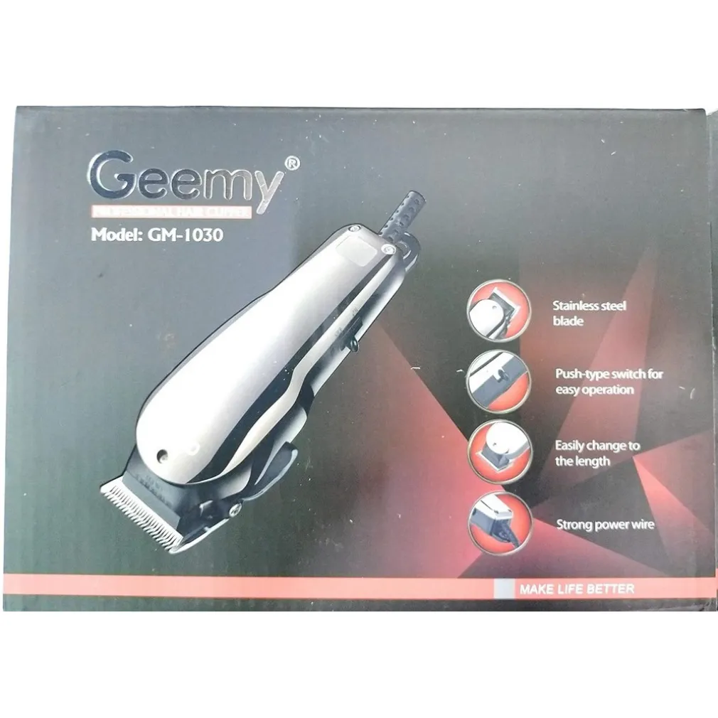 TAGLIACAPELLI PROFESSIONALE GM-1030 TRIMMER ELETTRICO CON FILO RASOIO PER UOMO