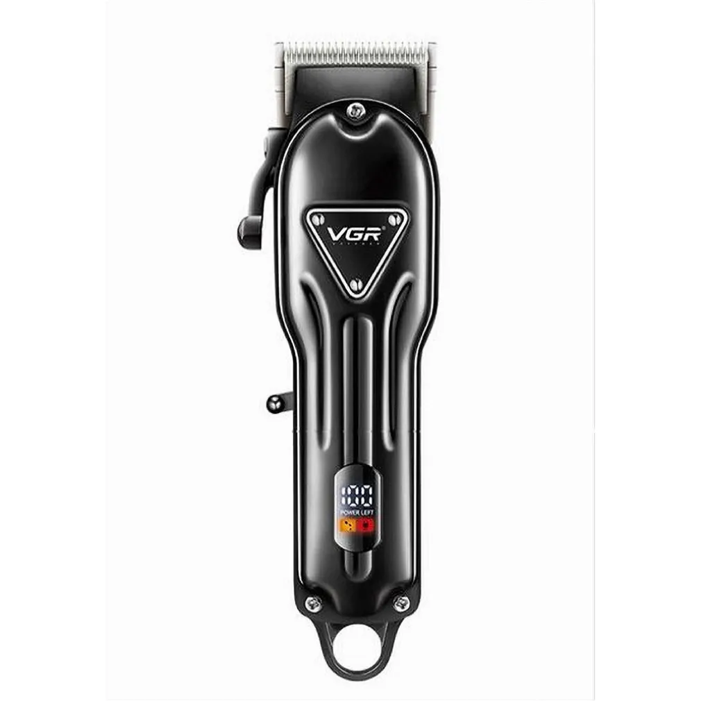 TAGLIACAPELLI PROFESSIONALE UOMO PORTATILE RICARICA USB DISPLAY DIGITALE V-051