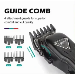 TAGLIACAPELLI PROFESSIONALE UOMO PORTATILE RICARICA USB DISPLAY DIGITALE V-051