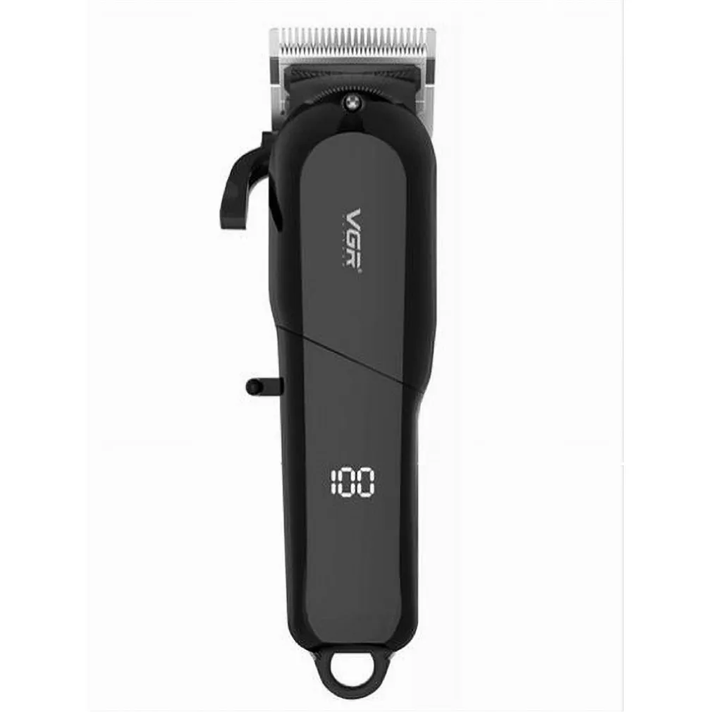 TAGLIACAPELLI PROFESSIONALE CON/SENZA FILO CON DISPLAY LED RASOIO USB VGR V-118