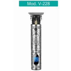 TAGLIACAPELLI PROFESSIONALE DISPLAY LED RIFINITORE IN METALLO RICARICA USB V-228