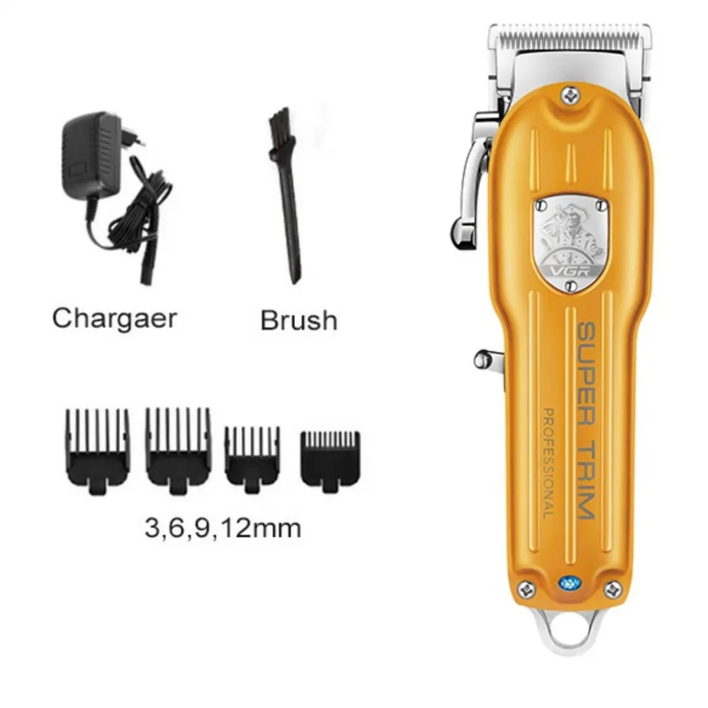 TAGLIACAPELLI PROFESSIONALE RICARICABILE CON 4 PETTINI REGOLABILI RASOIO V-117