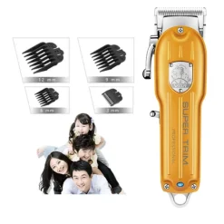 TAGLIACAPELLI PROFESSIONALE RICARICABILE CON 4 PETTINI REGOLABILI RASOIO V-117