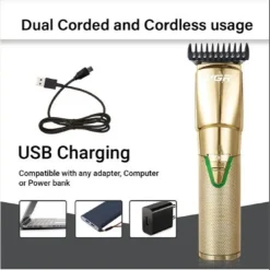 TAGLIACAPELLI PROFESSIONALE RICARICABILE ELETTRICO SENZA FILI REGOLABARBA V-903