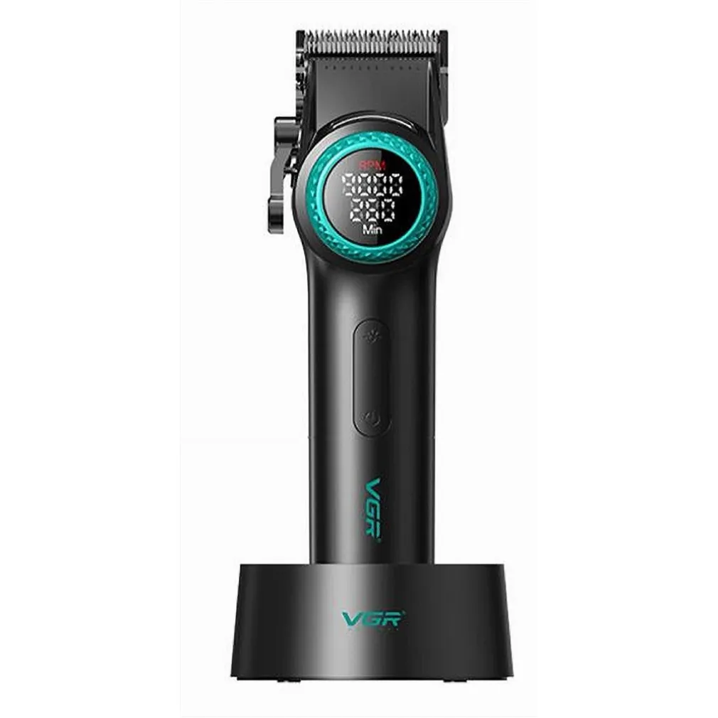 TAGLIACAPELLI PROFESSIONALE DA UOMO SENZA FILI PER BARBIERI DISPLAY A LED V-001