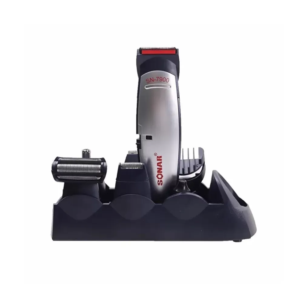 TAGLIACAPELLI RASOIO BARBA TAGLIA CAPELLI PELI NASO RICARICABILE 6 IN 1 SN-7900