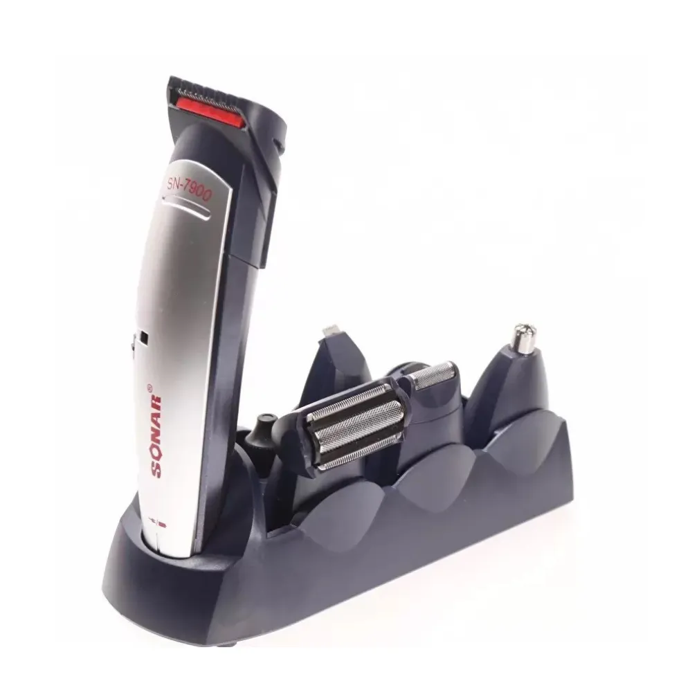 TAGLIACAPELLI RASOIO BARBA TAGLIA CAPELLI PELI NASO RICARICABILE 6 IN 1 SN-7900