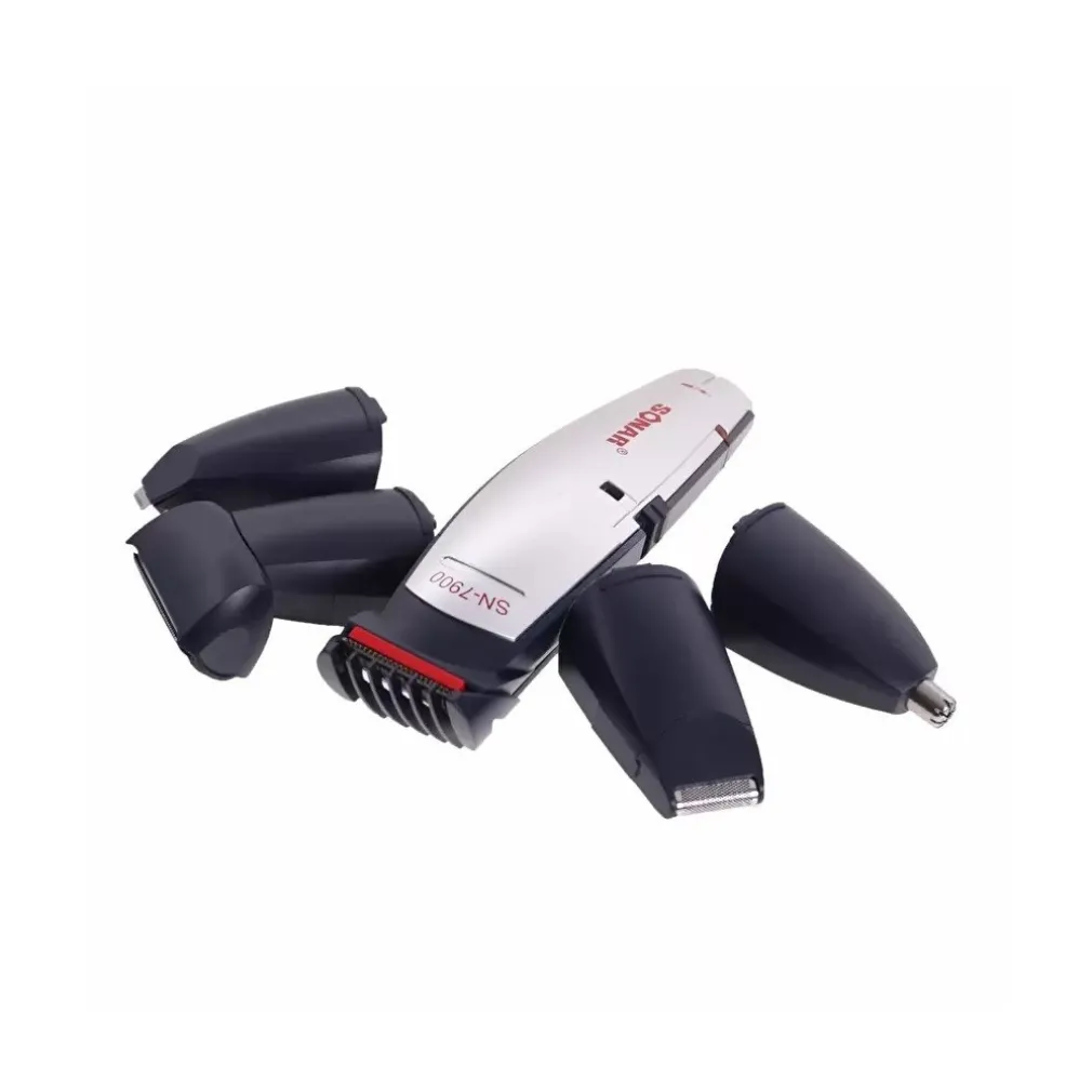 TAGLIACAPELLI RASOIO BARBA TAGLIA CAPELLI PELI NASO RICARICABILE 6 IN 1 SN-7900