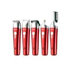 TAGLIACAPELLI RASOIO BARBA TAGLIA CAPELLI PELI NASO RICARICABILE 5 IN 1 GM-571