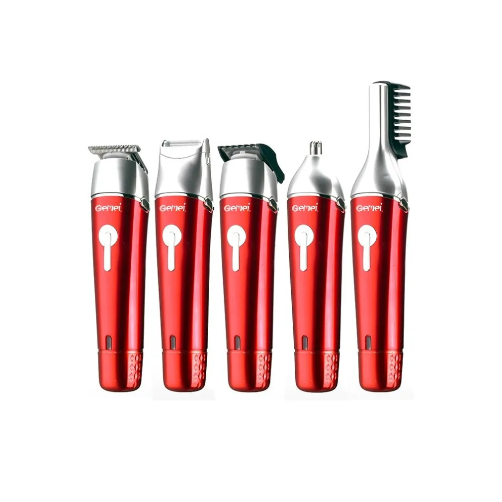 TAGLIACAPELLI RASOIO BARBA TAGLIA CAPELLI PELI NASO RICARICABILE 5 IN 1 GM-571