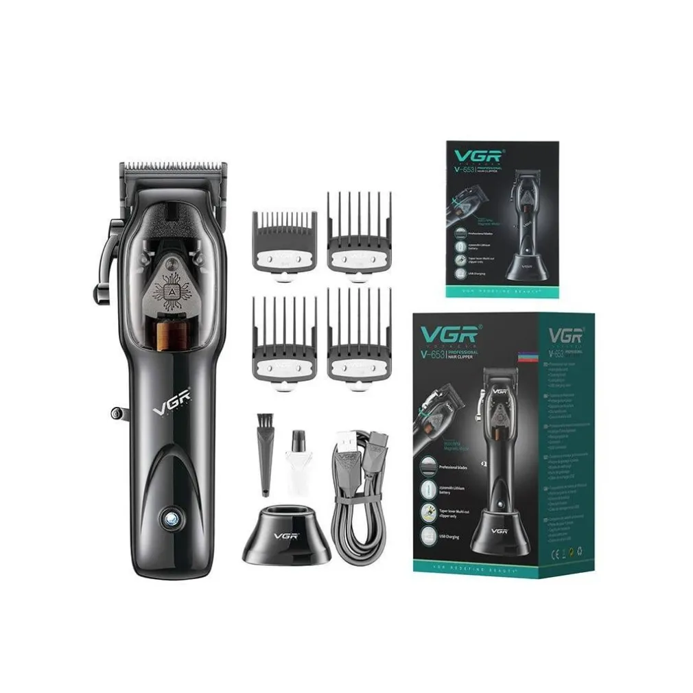 TAGLIACAPELLI UOMO PROFESSIONALE SENZA FILO RICARICABILE A BATTERIA 0 MM VGR653