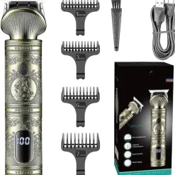 TAGLIACAPELLI UOMO PROFESSIONALE SENZA FILO RICARICABILE A BATTERIA 0 MM VGR 962