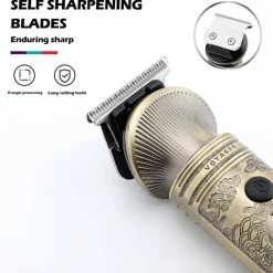 TAGLIACAPELLI UOMO PROFESSIONALE SENZA FILO RICARICABILE A BATTERIA 0 MM VGR 962