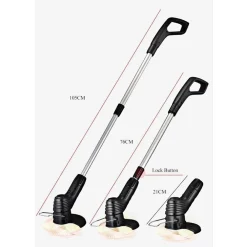 TAGLIAERBA TOSAERBA ELETTRICO PORTATILE RICARICABILE TELESCOPICO ERBA PRATO 0826