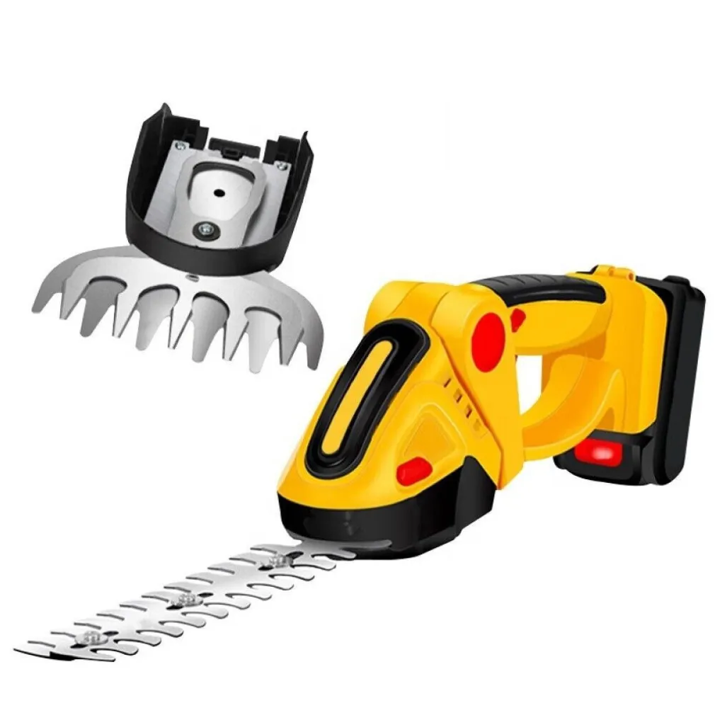 TAGLIASIEPI A DOPPIA BATTERIA 26V 3.0AH TAGLIA BORDI 2 IN 1 LAMA 20CM FD-001