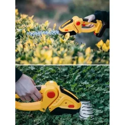 TAGLIASIEPI A DOPPIA BATTERIA 26V 3.0AH TAGLIA BORDI 2 IN 1 LAMA 20CM FD-001