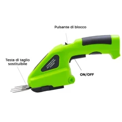 TAGLIASIEPI FORBICE POTATURA ELETTRICA BATTERIA RICARICABILE 7.2 V SENZA FILI